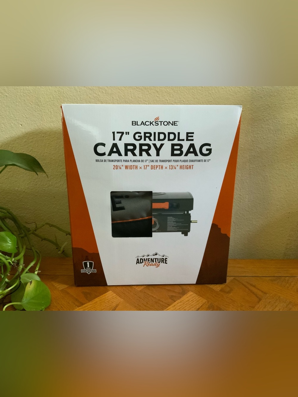 BLACKSTONE 17" Griddle Carry Bag - Black with Orange Accents NEW